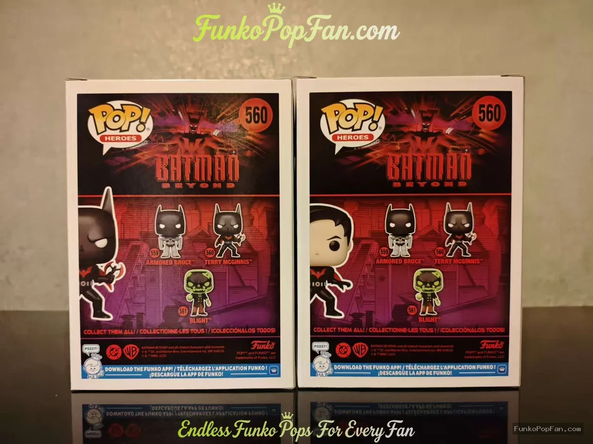 Bundle Funko Pop Heroes Batman Beyond #560 Terry McGinnis (Common + Chase) Vinyl Figure Bobblehead V - Funko Pop Figure