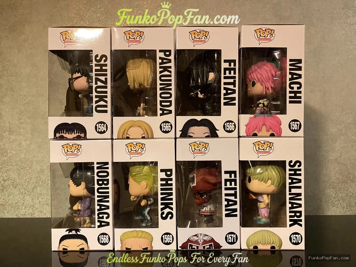Bundle Funko Pop! Hunter x Hunter Shizuku #1568 / Pakunoda #1565 / Feitan #1566 / Machi #1567 / Nobu - Funko Pop Figure