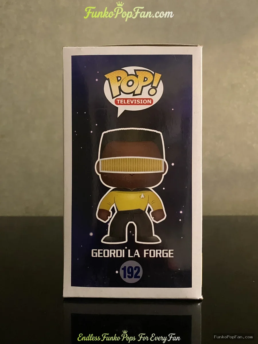 Funko Pop Television Star Trek The Next Generation #192 Geordi La Forge Vinyl Figure Bobblehead Vaul - Funko Pop Figure