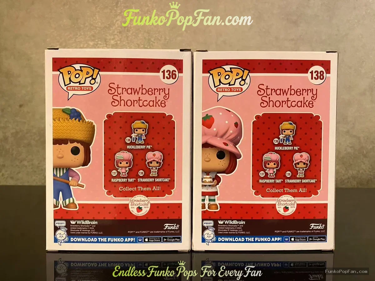 Bundle Funko Pop! Retro Toys Strawberry Shortcake #136 Huckleberry Pie / Strawberry Shortcake #138 V - Funko Pop Figure