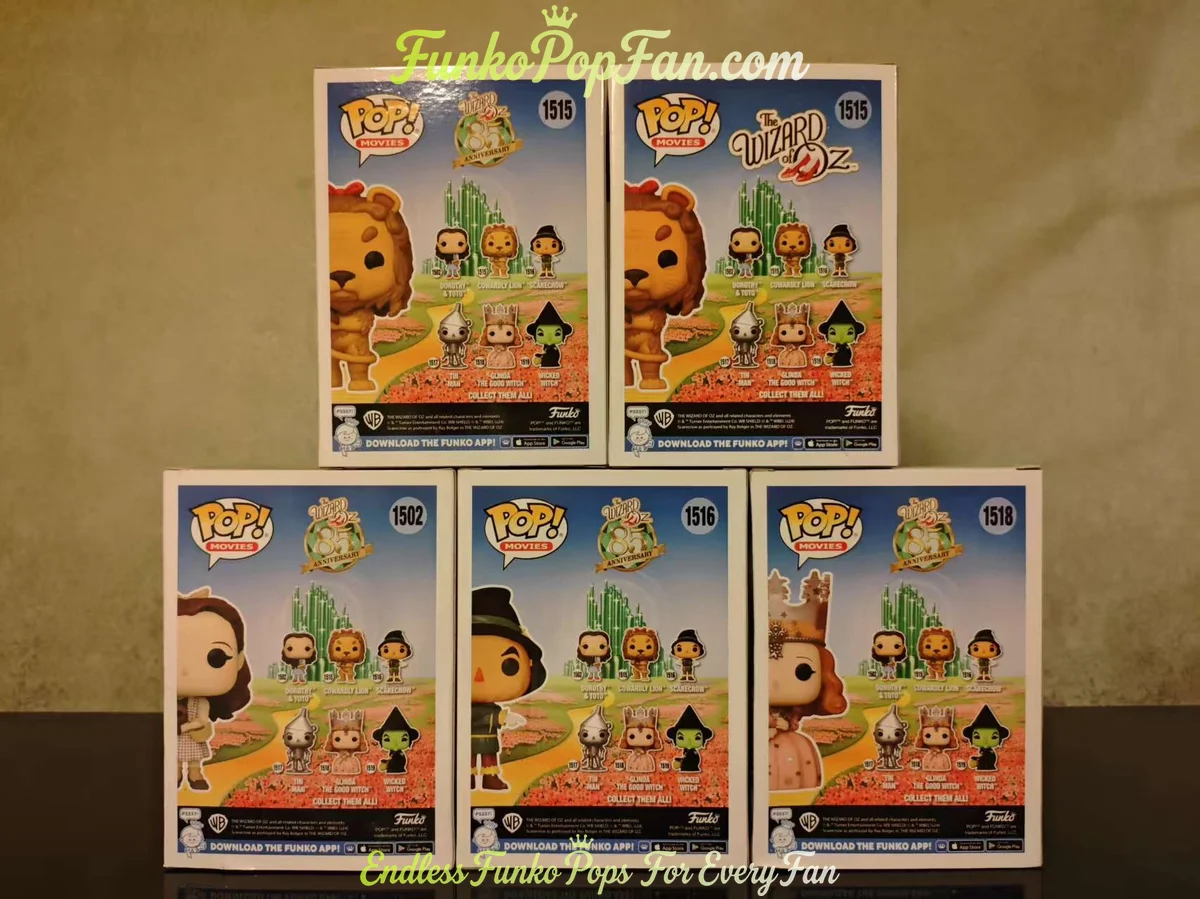 Bundle Funko Pop The Wizard of Oz #1502/#1503/#1504/#1515 (Chase) Dorothy & Toto / Scarecrow / Glind - Funko Pop Figure