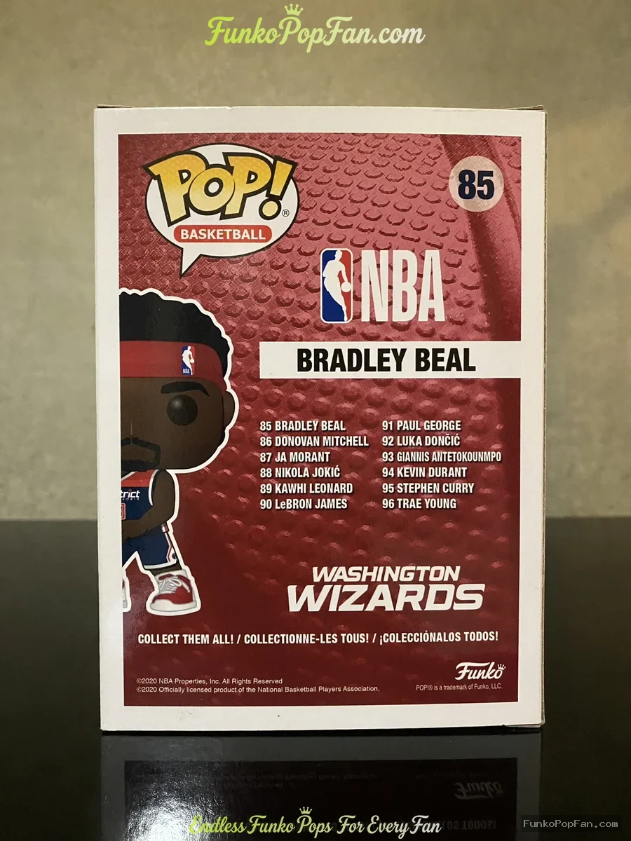 Funko Pop! Sports NBA #85 Bradley Beal Vinyl Figure Bobblehead Vaulted Collectible With Protector - Funko Pop Figure