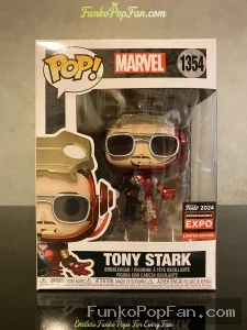 Marvel Iron Man #1354 Tony Stark (Convention Expo Limited Edition) Vinyl Figure Bobblehead Vaulted Collectible With Protector Funko Pop Figure