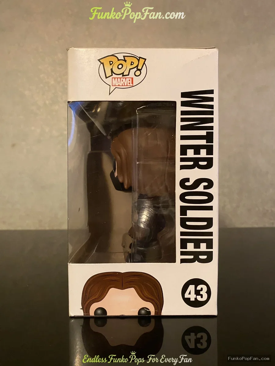 Funko Pop Marvel Captain America #43 Winter Soldier Vinyl Figure Bobblehead Vaulted Collectible With - Funko Pop Figure