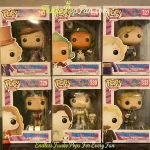 Bundle Funko Pop Movies #253 Willy Wonka #254 Oompa Loompa #327 Charlie Bucket #329 Veruca Salt #330 Mike Teenee #332 Augustus Gloop Vinyl Figure Bobblehead Vaulted Collectible With Protector Funko Pop Figure
