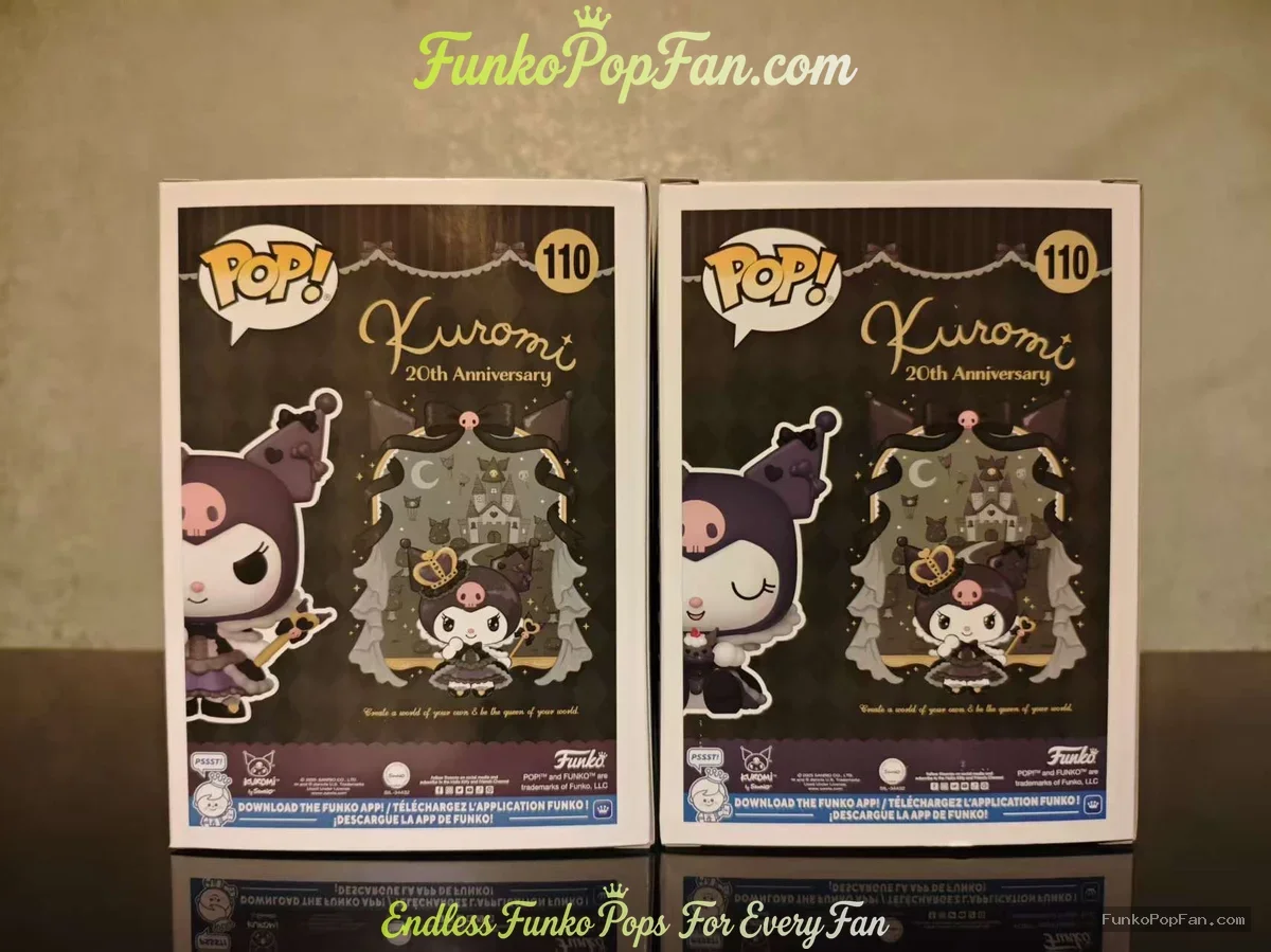 Bundle Funko Pop! Sanrio Kuromi Royal Outfit #110 Chase + Common Vinyl Figure Bobblehead Vaulted Col - Funko Pop Figure