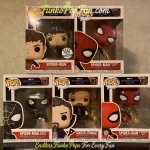 Bundle Funko Pop! Marvel Spider-Man Doctor Strange #911 Black & Gold Suit / #912 / #913 Integrated Suit/ #923 Upgraded Suit/ #1169 Vinyl Figure Bobblehead Vaulted Collectible With Protector Funko Pop Figure