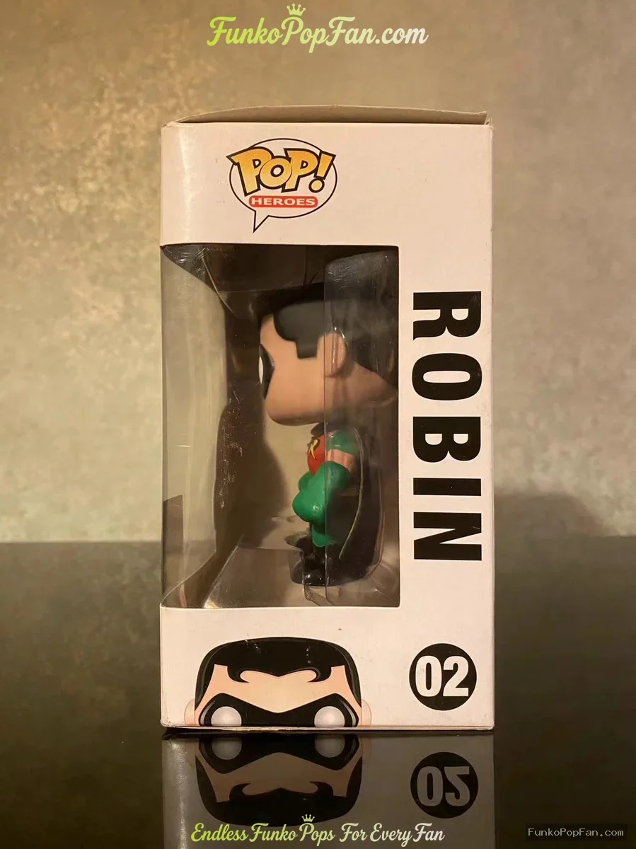 Funko Pop! DC Comics Super Heroes #02 Robin 2016 Vinyl Figure Bobblehead Vaulted Collectible With Pr - Funko Pop Figure