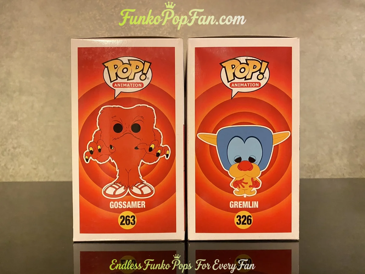 Funko Pop! Looney Tunes Animation #263 Gossamer / Gremlin #326 3000 LE Vinyl Figure Bobblehead Vault - Funko Pop Figure