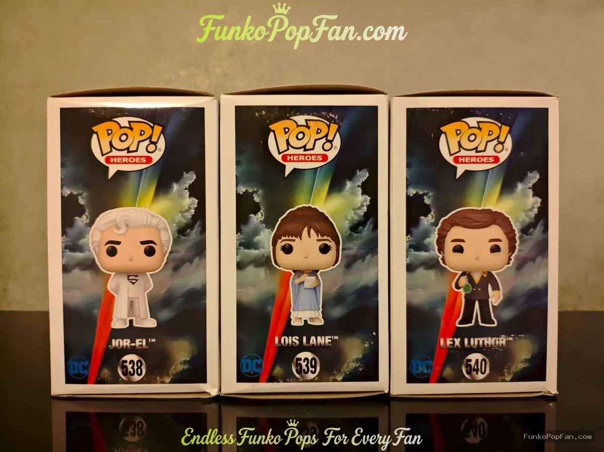 Bundle Funko Pop! Heroes Superman #639 Jor-El / Lois Lane #539 / Lex Luthor #540 Vinyl Figure Bobble - Funko Pop Figure