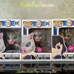 Bundle Funko Pop! Demon Slayer Kimetsu no Yaiba #870 Inosuke Hashibira / #875 (Exclusive) Vinyl Figure Bobblehead Vaulted Collectible With Protector Funko Pop Figure