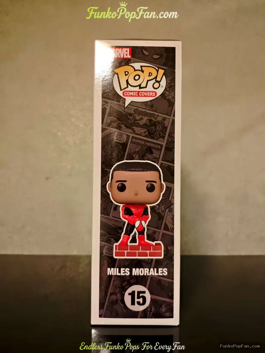 Funko Pop! Marvel Miles Morales #15 (Comic Covers: Ultimate Fallout Spider-Man) Vinyl Figure Bobbleh - Funko Pop Figure