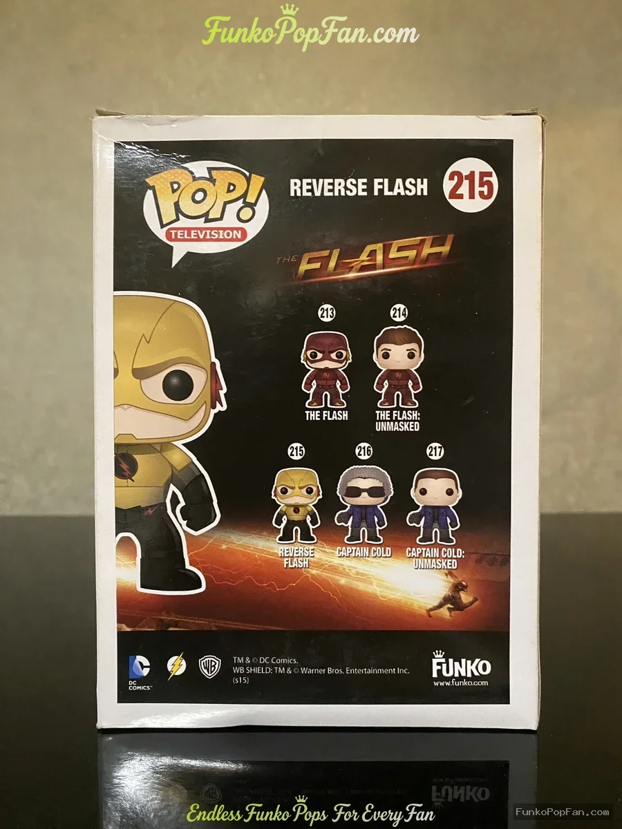 Funko Pop! Television The Flash #215 Reverse Flash Vinyl Figure Bobblehead Vaulted Collectible With  - Funko Pop Figure