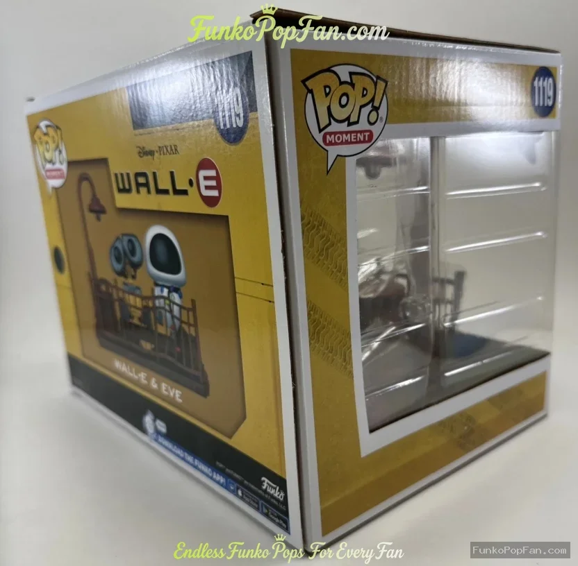 Funko Pop! Moments Pixar #1119 Wall-E & Eve Vinyl Figure Bobblehead Vaulted Collectible With Protect - Funko Pop Figure