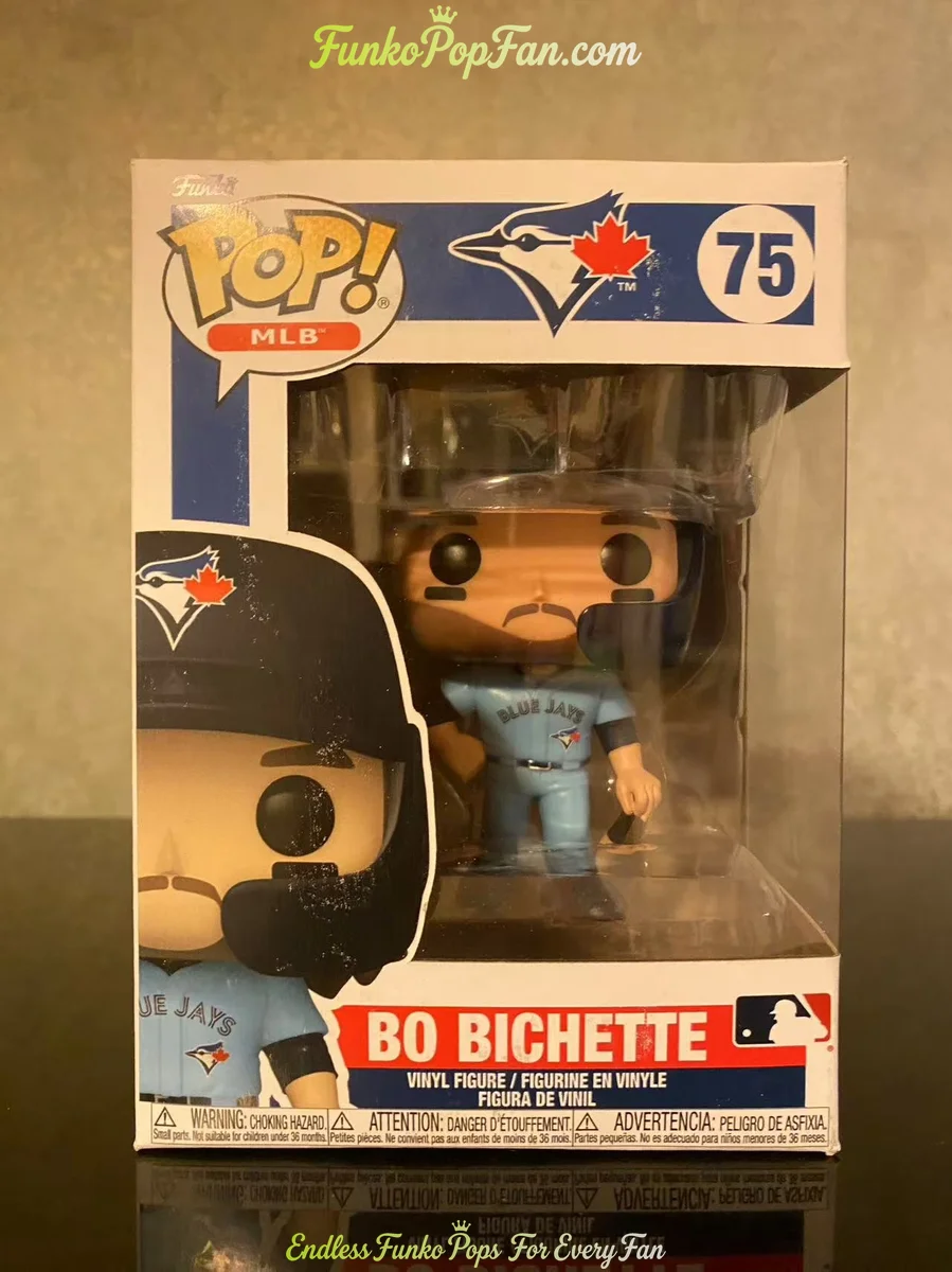 MLB Toronto Blue Jays #75 Bo Bichette Vinyl Figure Bobblehead Vaulted Collectible With Protector Funko Pop Figure