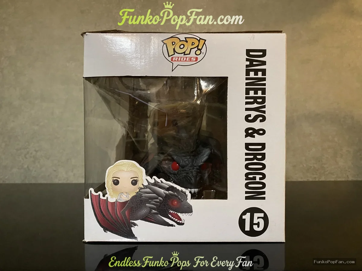 Funko Pop! Rides Game of Thrones #15 Daenerys & Drogon Vinyl Figure Bobblehead Vaulted Collectible W - Funko Pop Figure