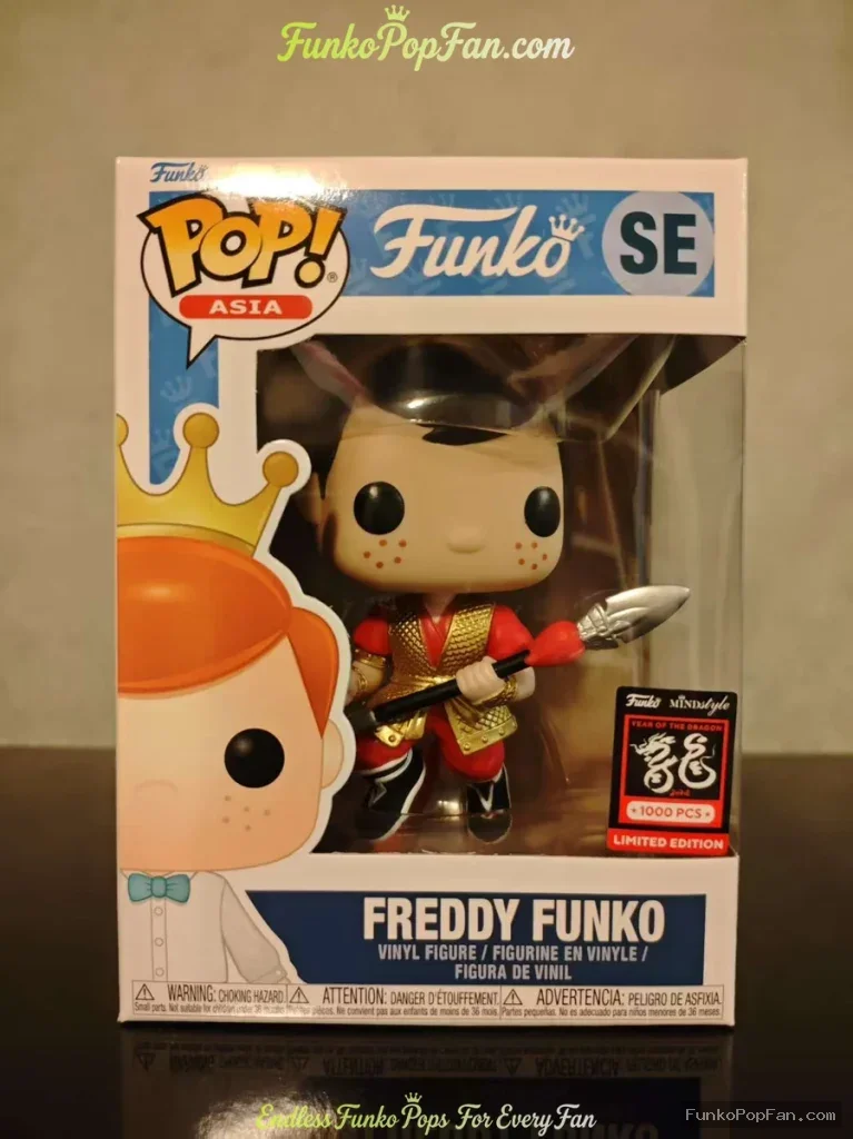 Asia SE #100 Freddy Funko (Limited Edition) Vinyl Figure Bobblehead Vaulted Collectible With Protector Funko Pop Figure
