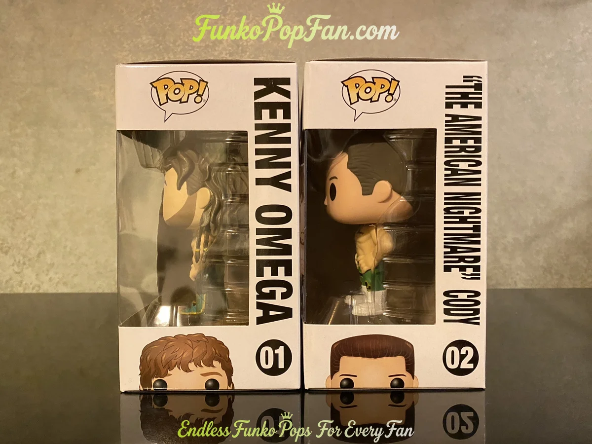 Funko Pop! WWE Royal Rumble #01 Kenny Omega / "The American Nightmare" Cody #02 Vinyl Figure Bobbleh - Funko Pop Figure