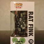 Funko Pop! #15 Rat Fink Gray Chrome 2019 SDCC Exclusive Vinyl Figure Bobblehead Vaulted Collectible  - Funko Pop Figure