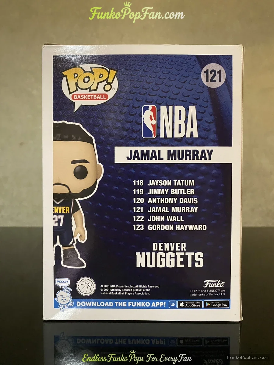 Funko Pop! Basketball NBA #121 Jamal Murray Vinyl Figure Bobblehead Vaulted Collectible With Protect - Funko Pop Figure