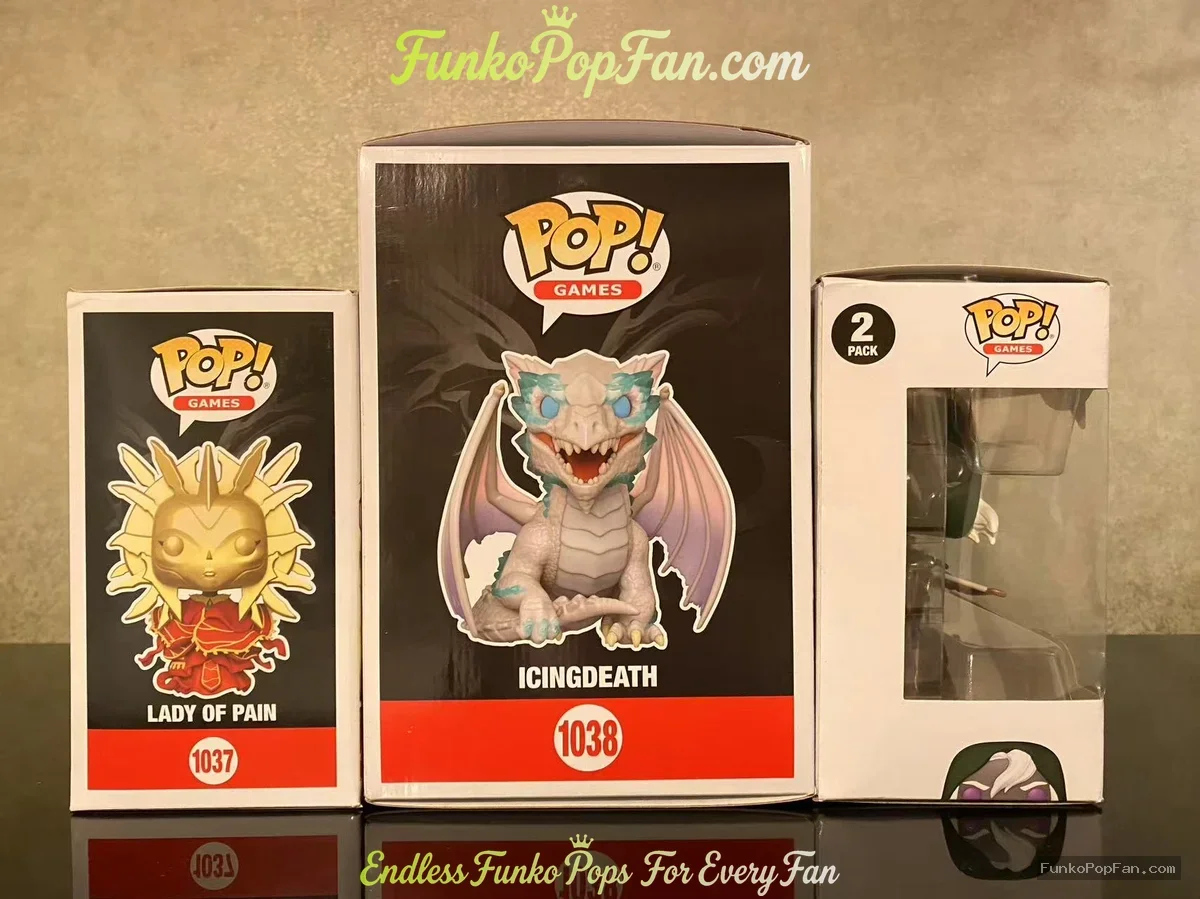 Funko Pop! Games Dungeons & Dragons #1037 Lady of Pain + #1038 Icingdeath + Drizzt Do'Urden & Guenhw - Funko Pop Figure
