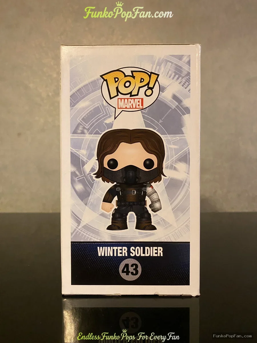 Funko Pop Marvel Captain America #43 Winter Soldier Vinyl Figure Bobblehead Vaulted Collectible With - Funko Pop Figure