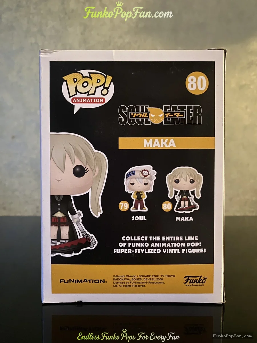 Funko POP! Animation Anime Soul Eater Maka Albarn #80 Vinyl Figure Bobblehead Vaulted Collectible Wi - Funko Pop Figure