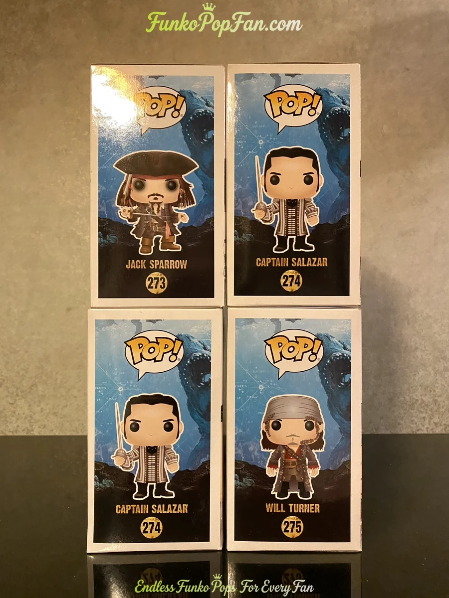 Bundle Funko Pop Pirates of the Caribbean #273 Jack Sparrow / #274 Captain Salazar / #274 Captain Sa - Funko Pop Figure