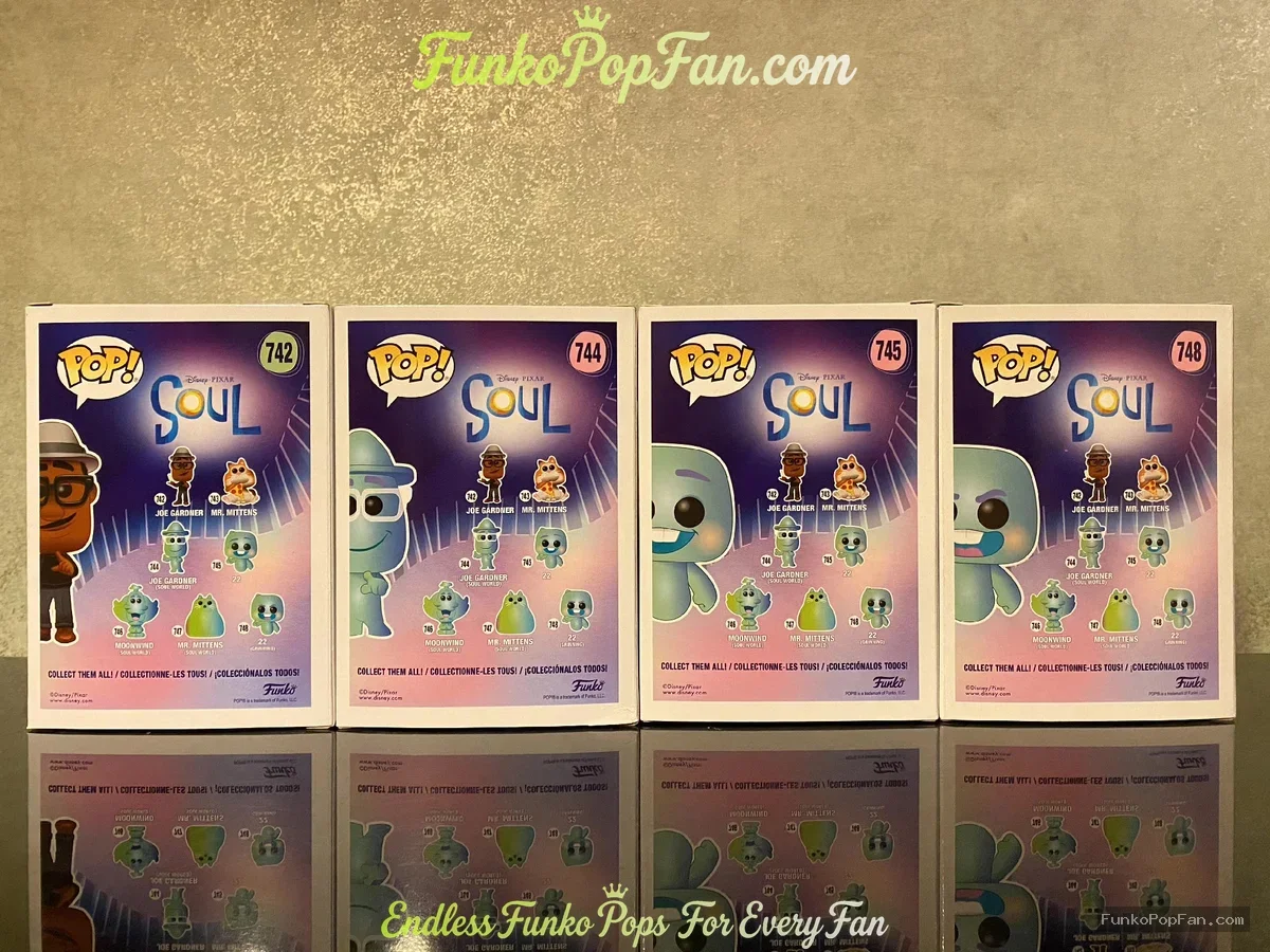 Bundle Funko Pop! Soul Joe Gardner #742 / Joe Gardner #744 / 22 #745 / 22 (Grinning) #748 Vinyl Figu - Funko Pop Figure
