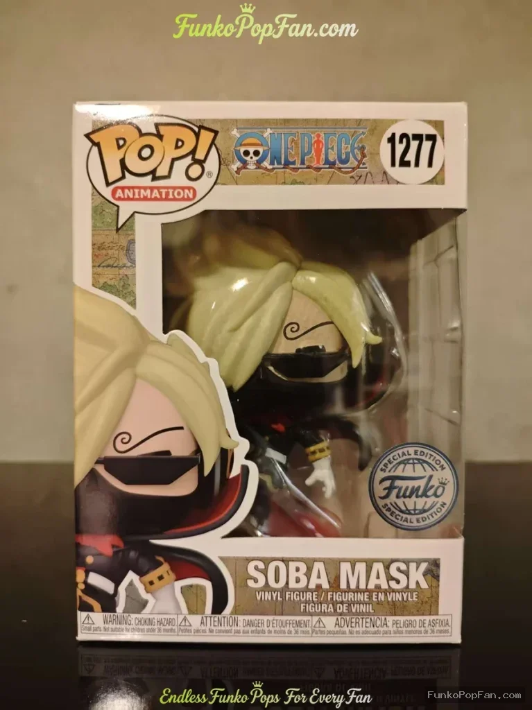 Animation One Piece #1277 Soba Mask Vinyl Figure Bobblehead Vaulted Collectible With Protector Funko Pop Figure