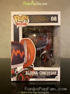 Games League of Legends LOL #08 DJ Sona: Concussive Vinyl Figure Bobblehead Vaulted Collectible With Protector Funko Pop Figure