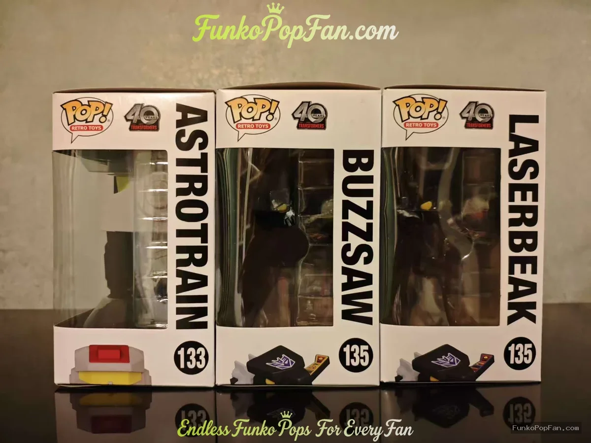 Bundle Funko Pop! Transformers Generations #133 Astrotrain / Buzzsaw #149 / Laserbeak #156 Vinyl Fig - Funko Pop Figure