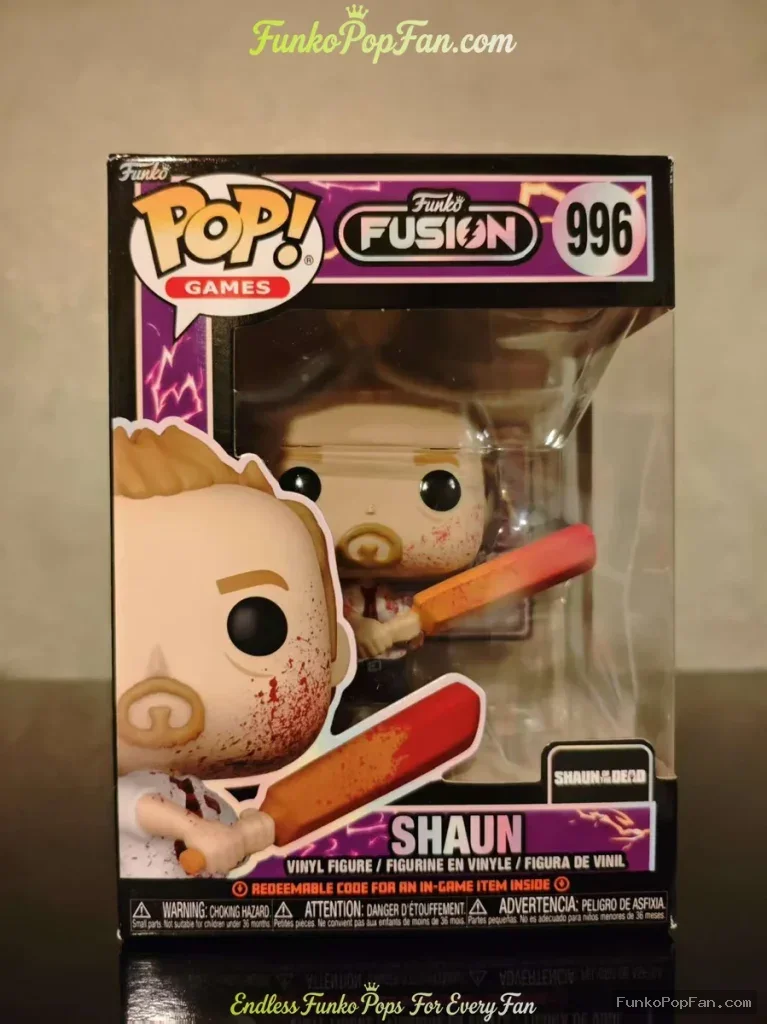 Games Fusion #996 Shaun Vinyl Figure Bobblehead Vaulted Collectible With Protector Funko Pop Figure