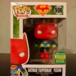 Heroes #506 Batman/Superman Fusion (Summer Convention 2024 Limited Edition) Vinyl Figure Bobblehead Vaulted Collectible With Protector Funko Pop Figure
