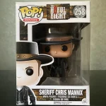 #258 Movies The Hateful Eight Sheriff Chris Mannix Vinyl Figure Bobblehead Vaulted Collectible With Protector Funko Pop Figure
