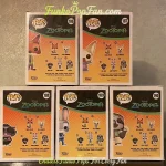 Bundle Funko Pop! Disney Zootopia #186 Nick Wilde / #187 Ele-Finnick / #188 Mr. Big / #189 Judy Hopp - Funko Pop Figure