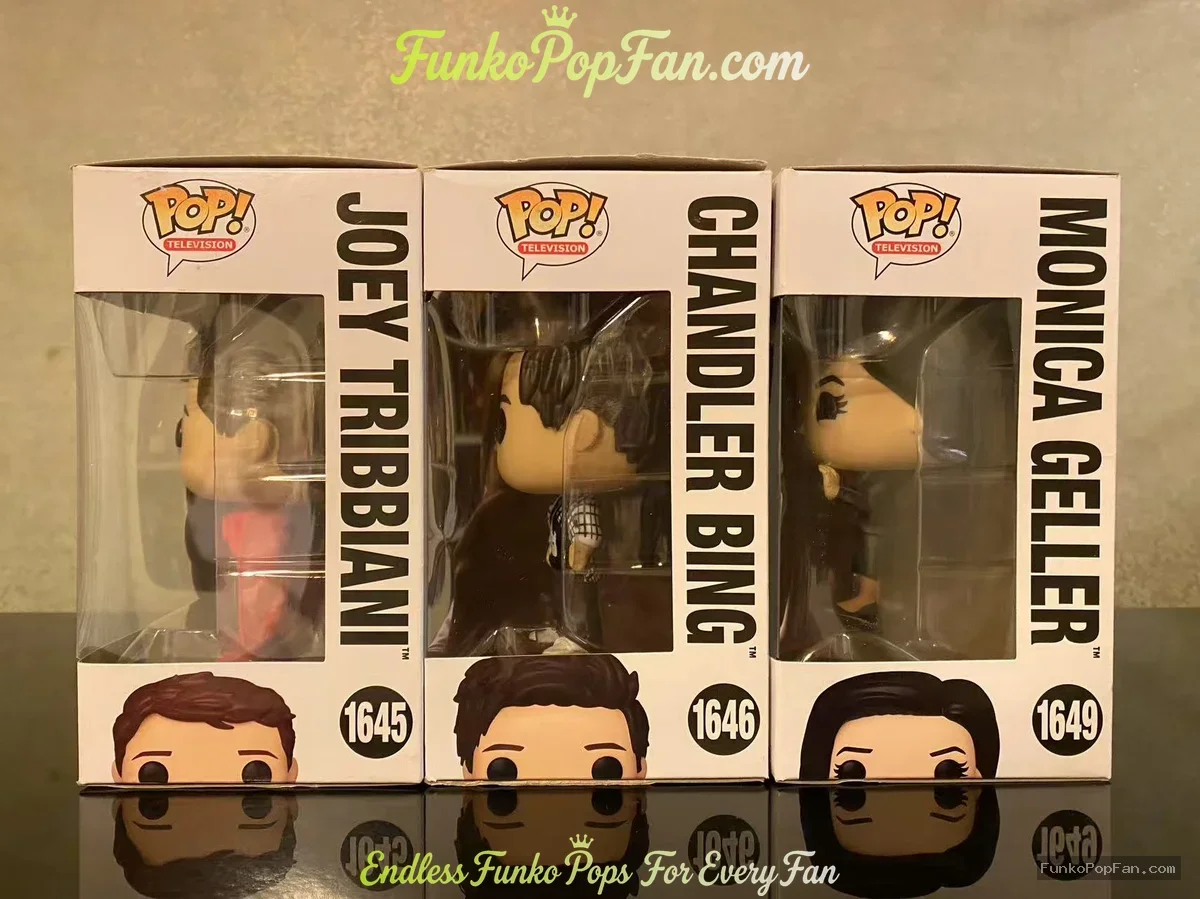 Bundle Funko Pop! Television Friends #1645 Joey Tribbiani / Chandler Bing #1646 / Monica Geller #164 - Funko Pop Figure