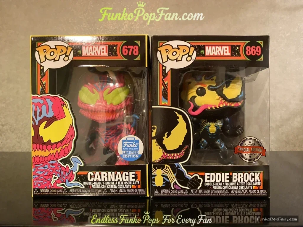 Marvel Carnage #678 Carnage (Funko Exclusive) Vinyl Figure Bobblehead Vaulted Collectible With Protector Funko Pop Figure