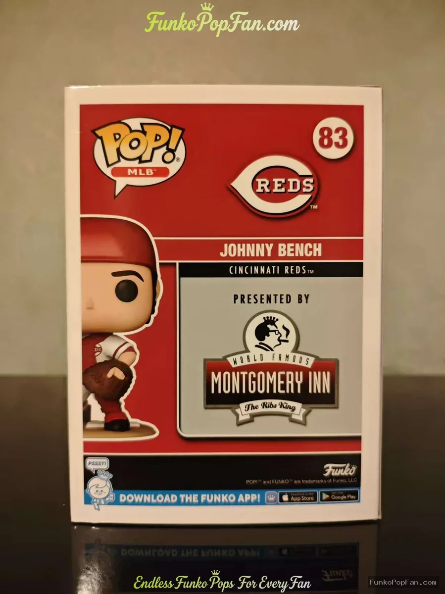 Funko Pop! MLB Great American Ball Park Exclusive #83 Johnny Bench Vinyl Figure Bobblehead Vaulted C - Funko Pop Figure