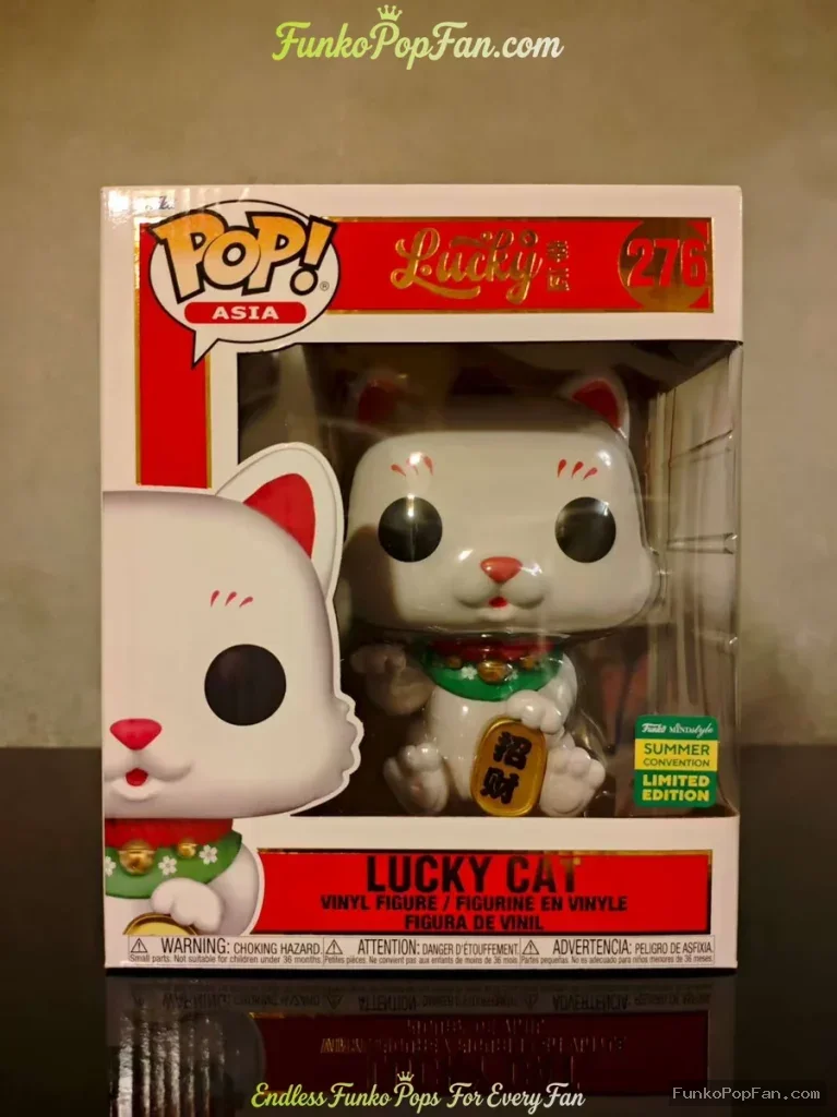 6 inches Asia Lucky Cat #279 Lucky Cat (SDCC 2024 Summer Convention Limited Edition) Vinyl Figure Bobblehead Vaulted Collectible With Protector Funko Pop Figure