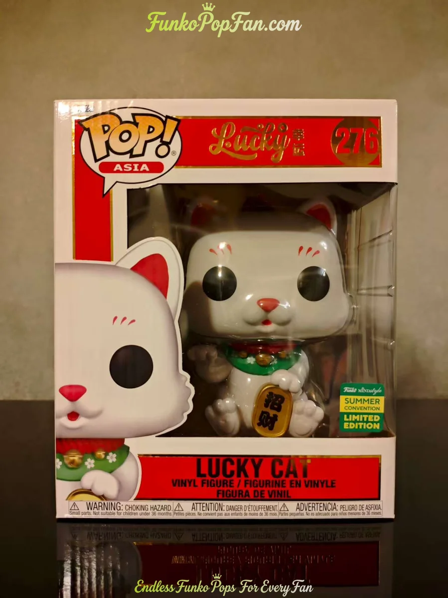 6 inches Asia Lucky Cat #279 Lucky Cat (SDCC 2024 Summer Convention Limited Edition) Vinyl Figure Bobblehead Vaulted Collectible With Protector Funko Pop Figure