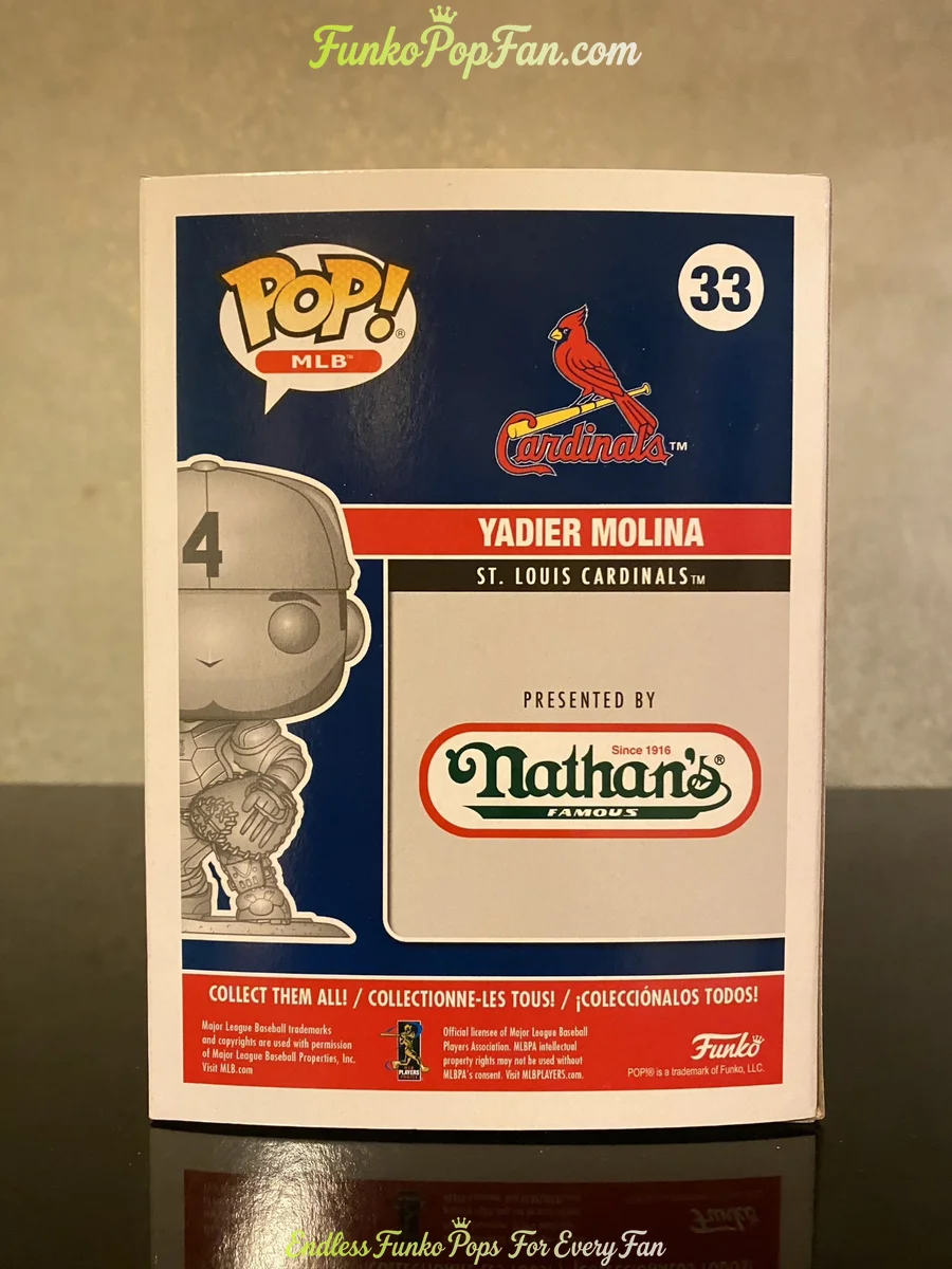 Funko Pop! MLB St. Louis Cardinals Platinum Yadier Molina #33 HOLY GRAIL LE 400 Vinyl Figure Bobbleh - Funko Pop Figure