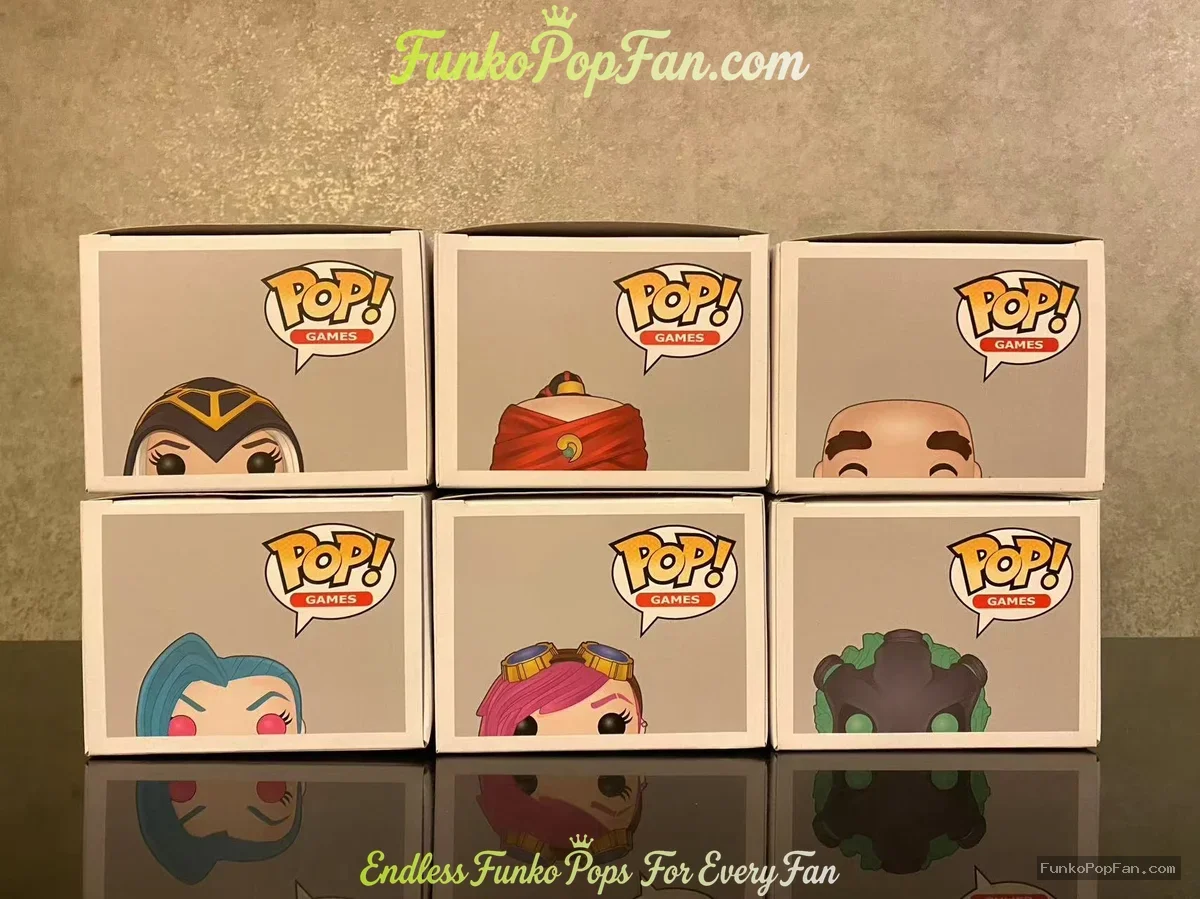 Bundle Funko Pop! Games League of Legends LOL #02 Ashe 03 Lee Sin 04 Braum 05 Jinx 06 Vi 07 Thresh V - Funko Pop Figure