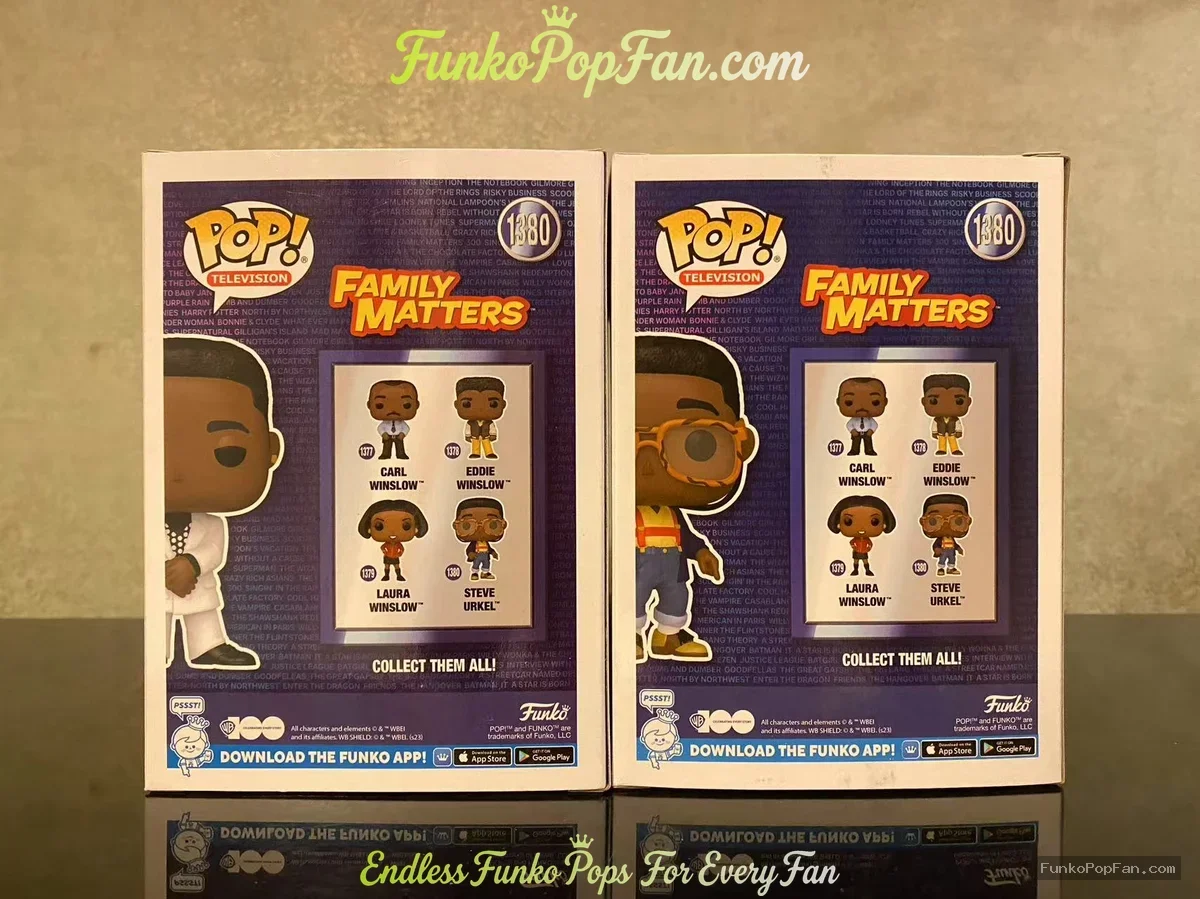Funko Pop! Television Seinfeld #1380 Steve Urkel (Chase + Common 2 set) Vinyl Figure Bobblehead Vaul - Funko Pop Figure