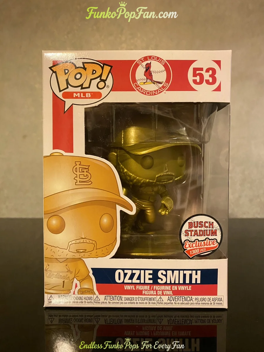 MLB St. Louis Cardinals #53 1300 Smith (Busch Stadium Exclusive) Vinyl Figure Bobblehead Vaulted Collectible With Protector Funko Pop Figure