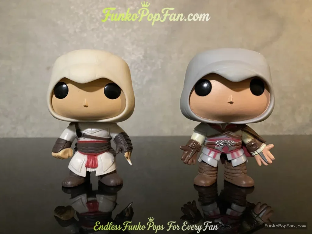 Bundle Funko Pop! Assassin's Creed Altair #437 (Chase) and Ezio #438 (Chase) Vinyl Figure Bobblehead Vaulted Collectible With Protector Funko Pop Figure