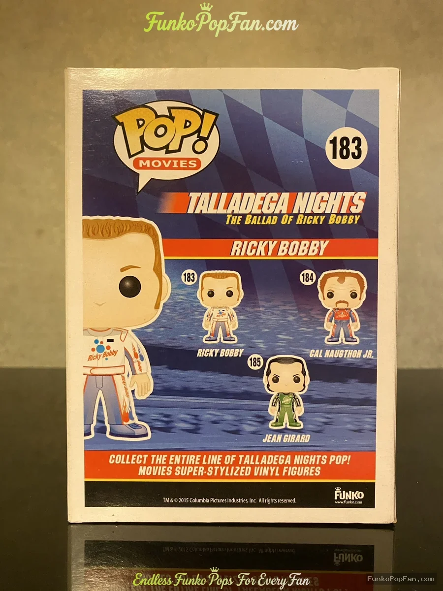 Funko Pop! Movies Talladega Nights #183 Ricky Bobby Vinyl Figure Bobblehead Vaulted Collectible With - Funko Pop Figure