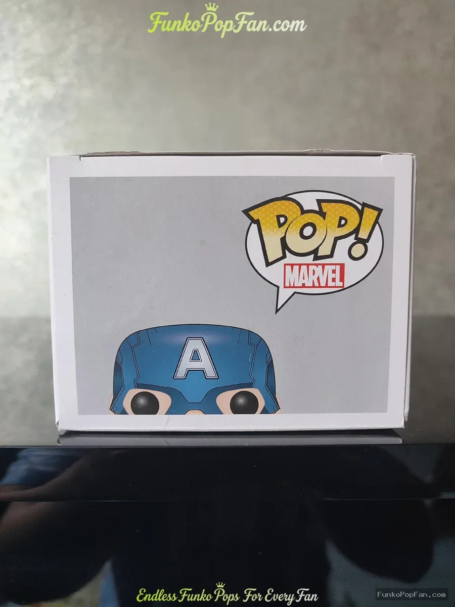 Funko Pop! Marvel Captain America #41 Vinyl Figure Bobblehead Vaulted Collectible With Protector - Funko Pop Figure