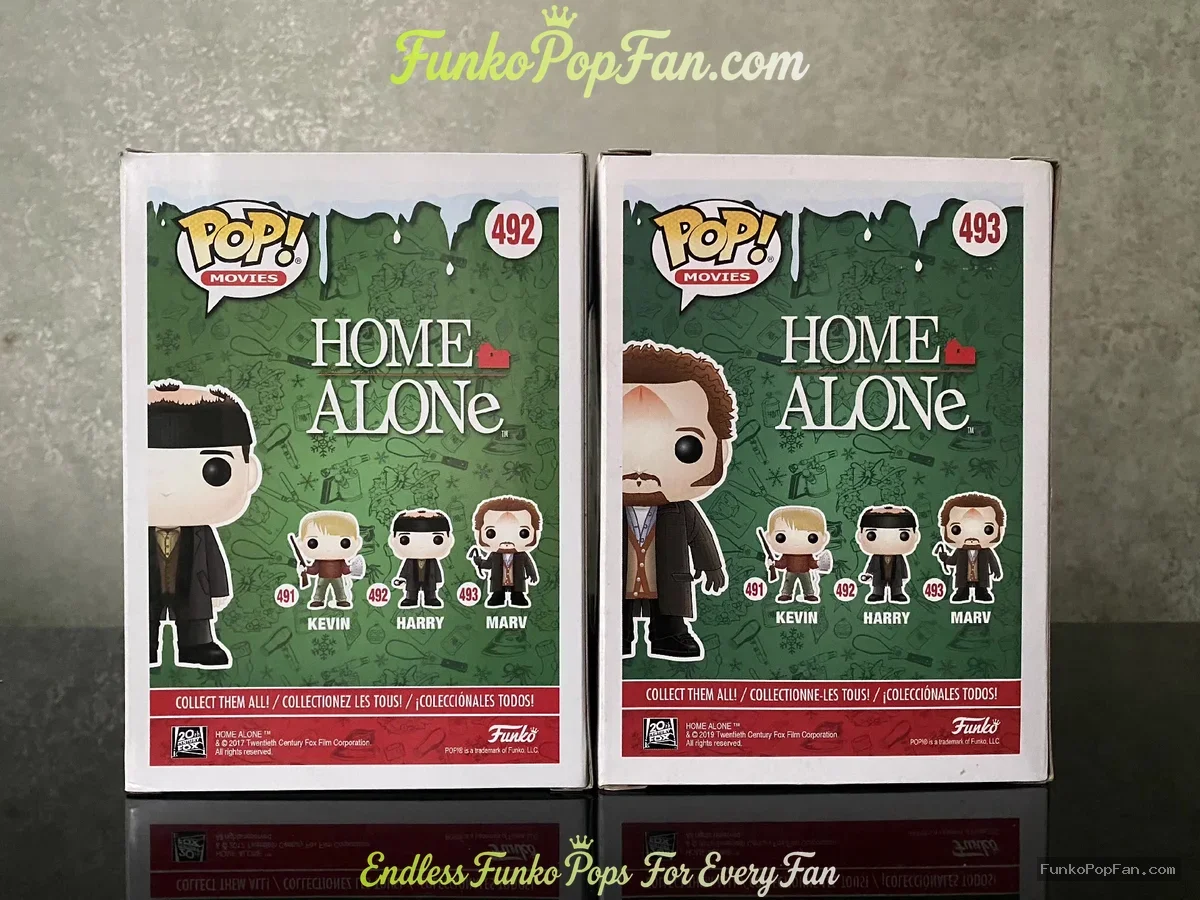 Bundle Funko Pop! Movies Home Alone #492 Harry / Mary #493 Vinyl Figure Bobblehead Vaulted Collectib - Funko Pop Figure
