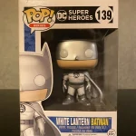 #139 DC Super Heroes White Lantern Batman (2016 NYCC Limited Edition) Vinyl Figure Bobblehead Vaulted Collectible With Protector Funko Pop Figure